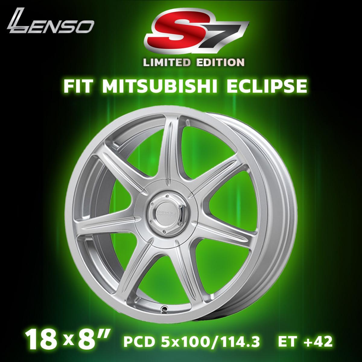 New Lenso S7 Wheel Rim 18x8 PCD 5x100/114.3 ET+42 For Mitsubishi