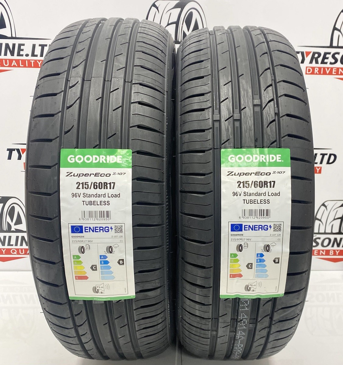 2 X 215 60 17 GOODRIDE 215/60R17 96V BRAND NEW TYRES AMAZING C B