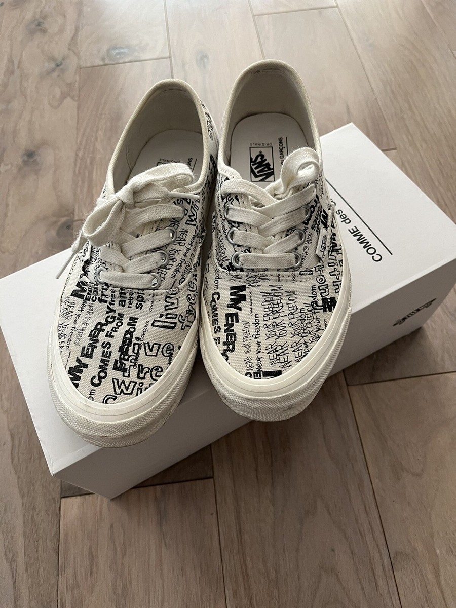 VANS Authentic LX x Comme des Garcons Graffiti Women size 7 | eBay