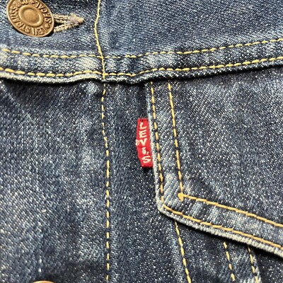 VINTAGE LEVI'S 557XX DENIM JACKET BIG E TYPE 3 SMALL SIZE 34 36 | eBay
