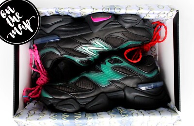 New Balance 9060 x Mowalola Black Teal Burglarwear UK 5 6 7 8 US