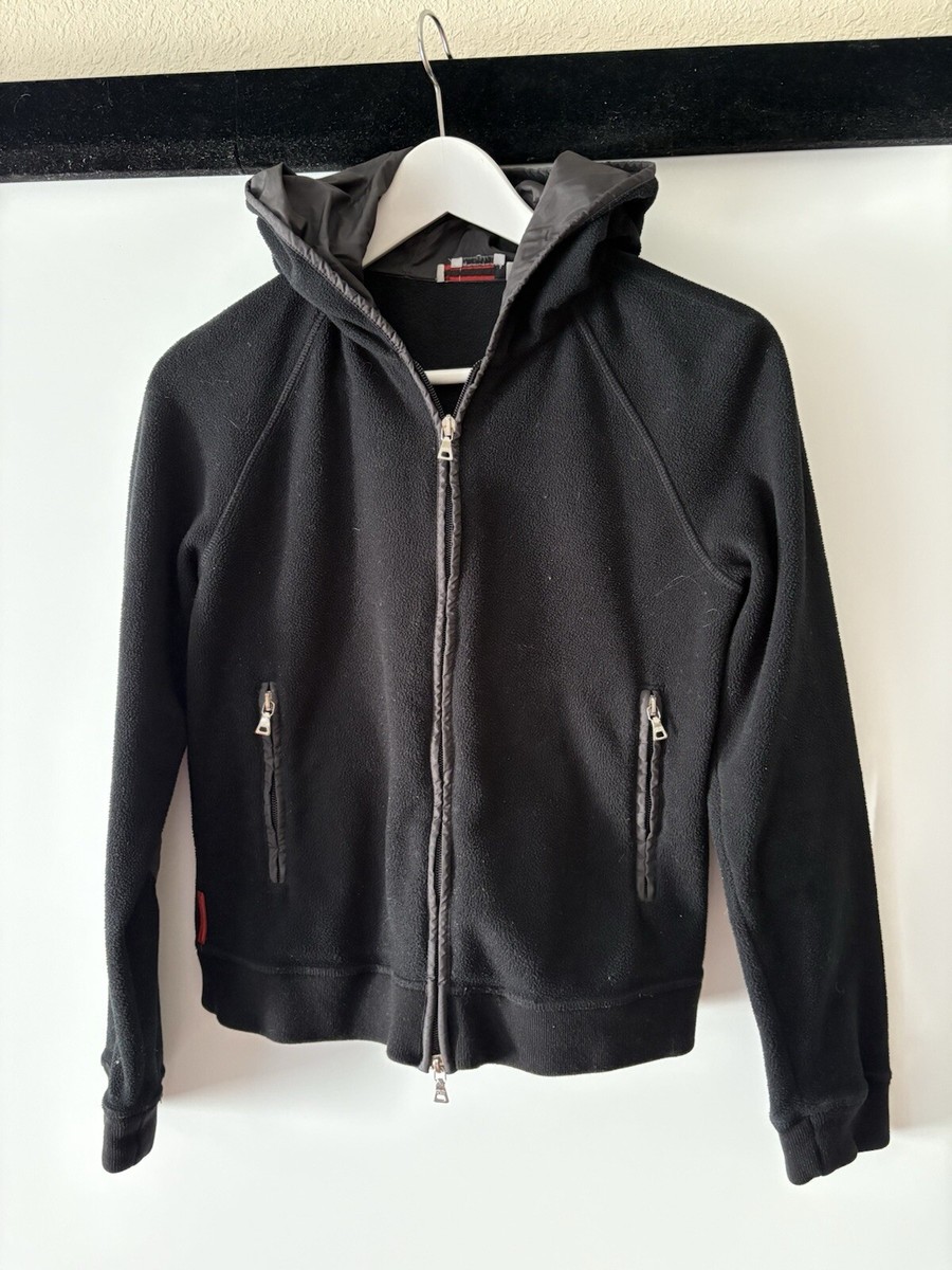 Authentic prada full zip up sweater jacket hoodie womens size xs