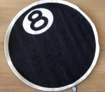 Stussy 8 ball rug black mat | eBay