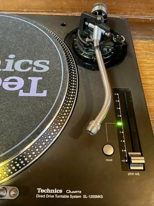 Technics SL-1200MK5 pair set Black DJ Turntable record player | eBay