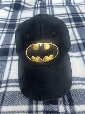 Batman Baseball Cap RN# 115665 Adjust Hat official Felt Patch One