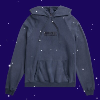 Taylor Swift Eras Tour Blue Hoodie OFFICIAL TOUR MERCH. Size XL
