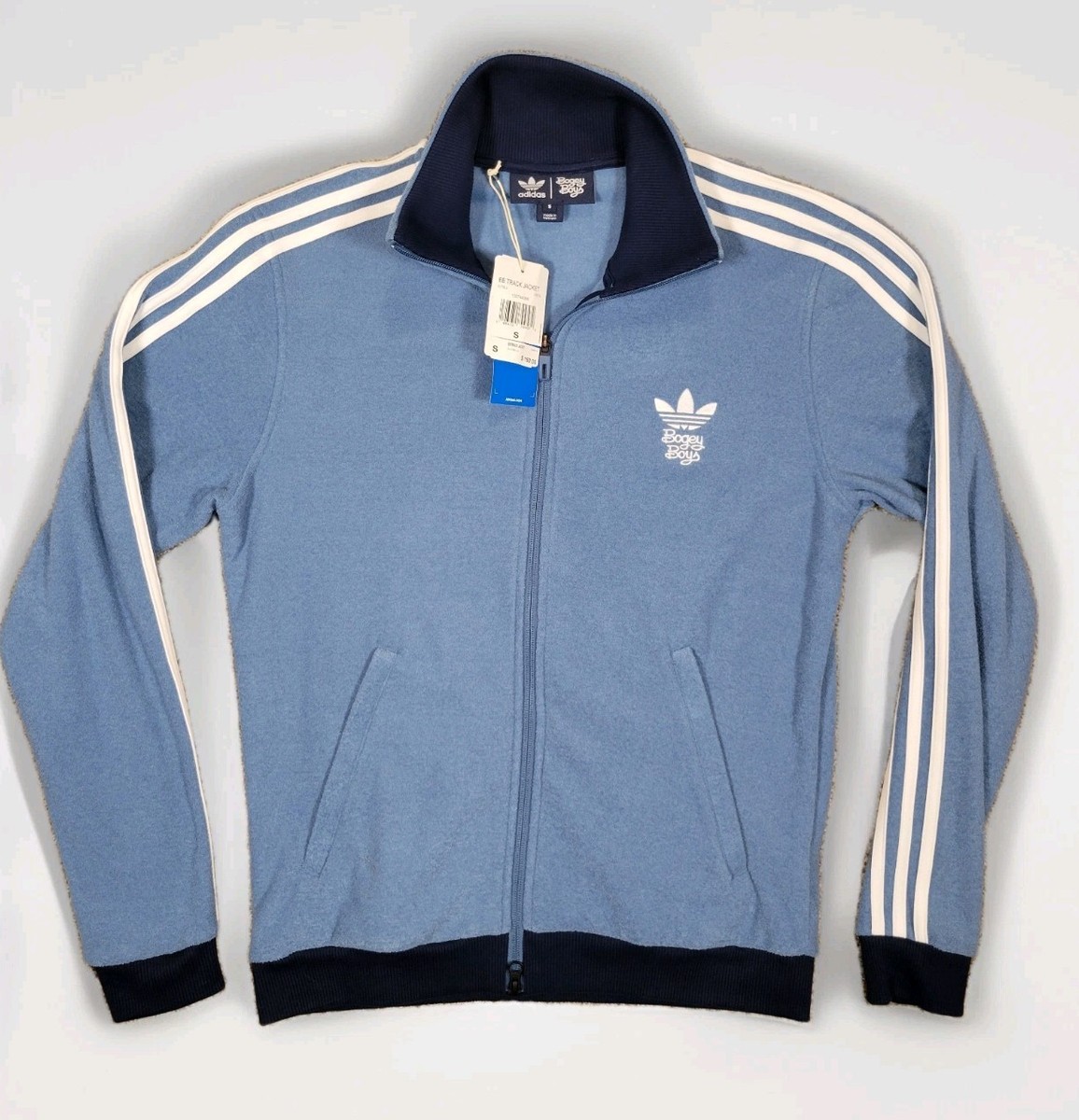 Adidas x Bogey Boys Zip-Up BB Track ALTBLU Jacket Size S Blue New
