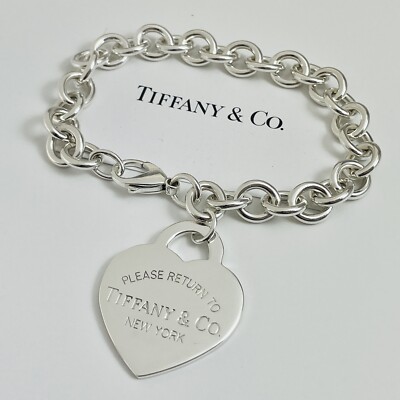 Please Return to Tiffany Jumbo Jumbo Heart tag Bracelet Extra