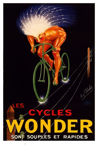 Tour de France Bicycle Bike Cycles 1924 Race French Vintage Poster