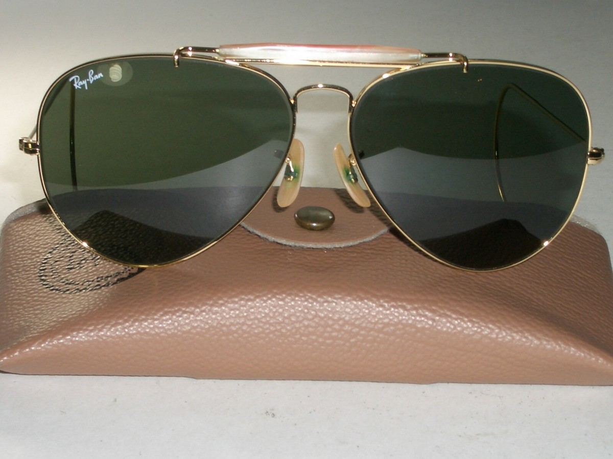 1980's 58[]14 VINTAGE B&L RAY-BAN USA ARISTA GEP G15 OUTDOORSMAN