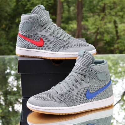 Nike Air Jordan 1 Retro High Flyknit Size 5.5Y Clay Green Custom