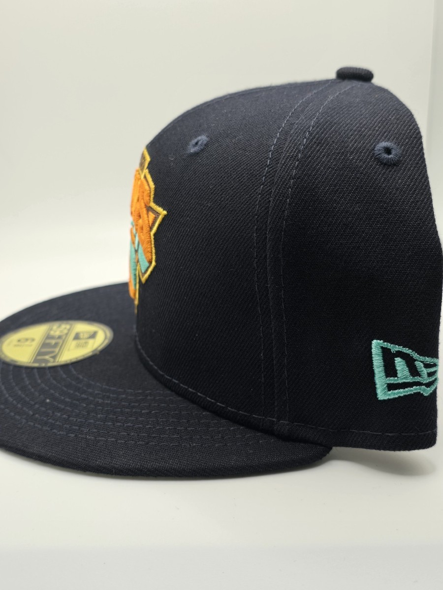 NEW ERA New York Knicks NBA 59Fifty Teal UV Fitted Hat Size 6 7/8