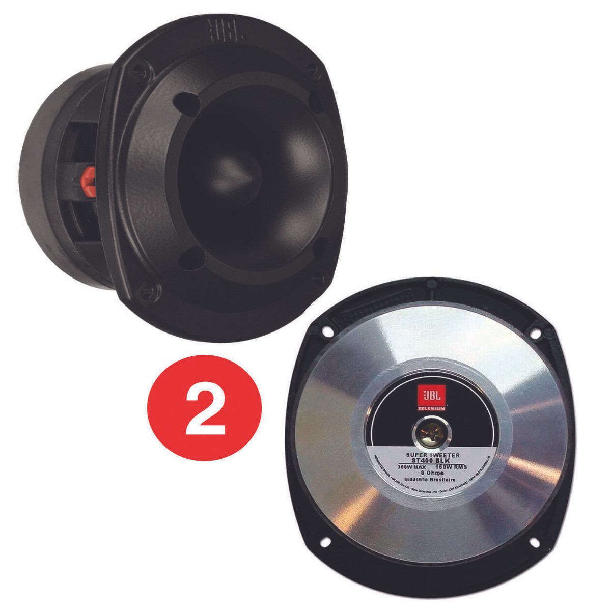 AUTHENTIC 2 PIECES JBL Selenium ST400 BLK Phenolic Super Tweeter