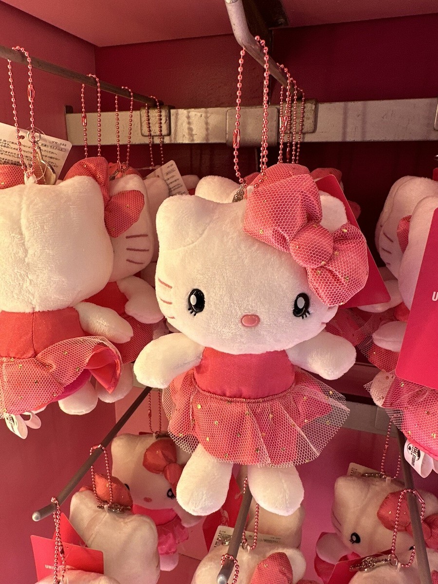 Universal Studios Japan: Hello Kitty Plush With Beaded Chain: Pink