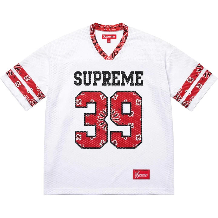 Supreme Bandana Football Jersey White | eBay