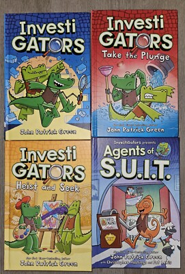 Lot of 4 INVESTI-GATORS Books By John Patrick Green, Agents Of