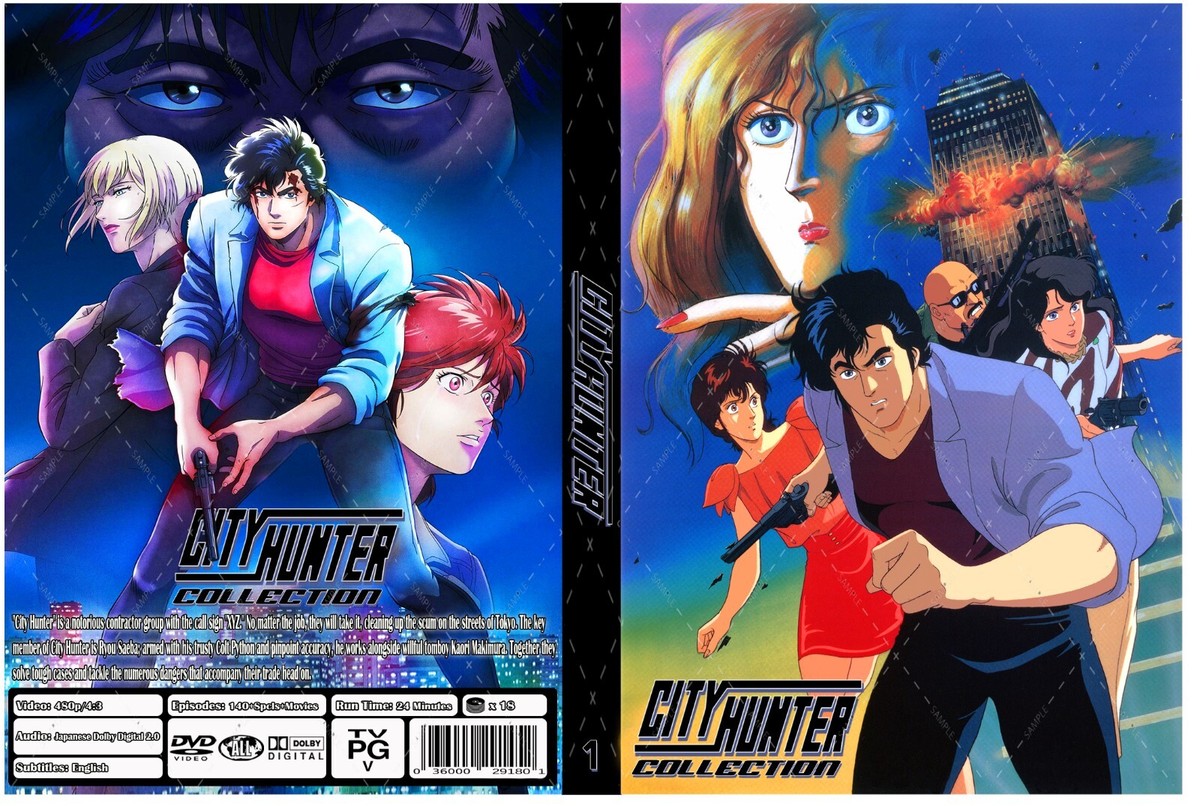City Hunter Anime Series Collection Ep 1-140 + 4 Movies + 3