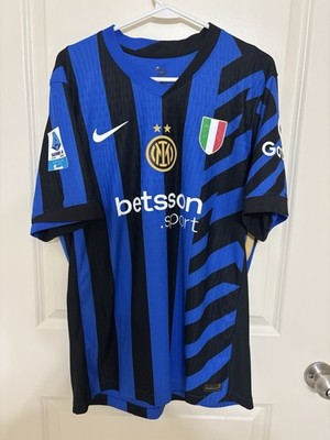 Inter Milan 24/25 Authentic Home Nike Soccer Jersey Size L Lautaro