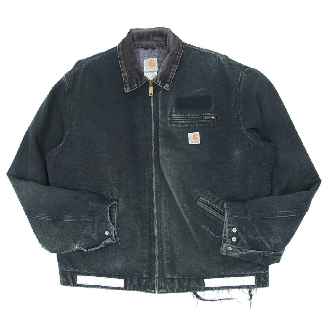 Vintage Carhartt J01 BLK Blanket Lined Detroit Jacket Made In The