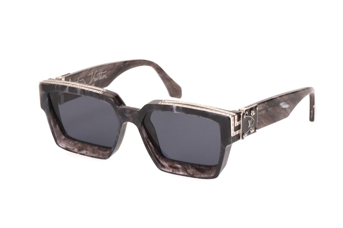 LOUIS VUITTON Sunglasses MEN'S 1.1 Millionaires SQUARE Z1326E Gray