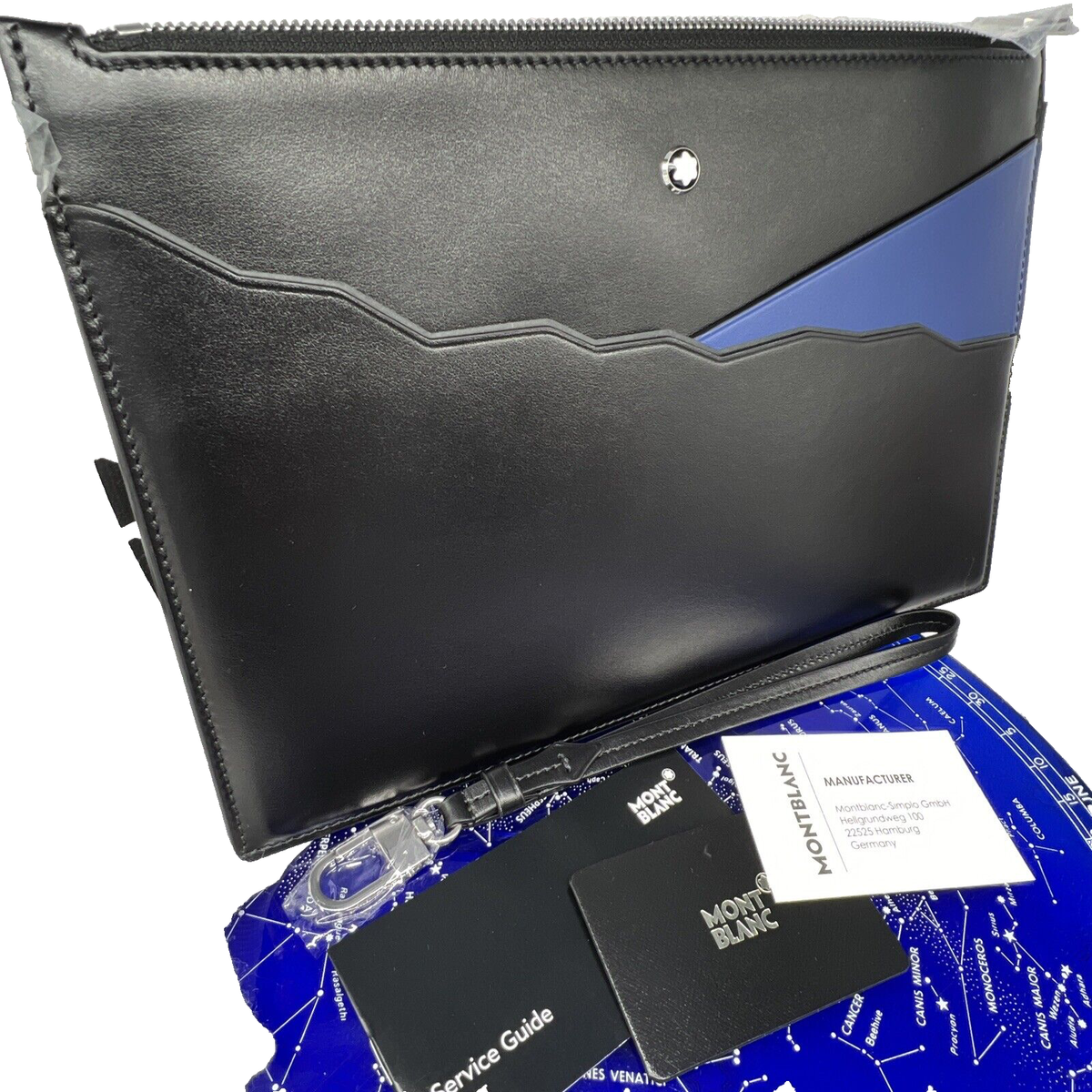 $905 MSRP - 129676 Montblanc Meisterstück Pouch Mountain motif