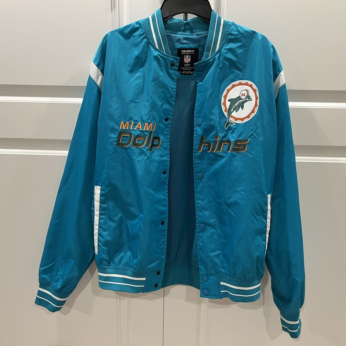 Pull & Bear XL Miami Dolphins Jacket NFL Team Apparel | eBay