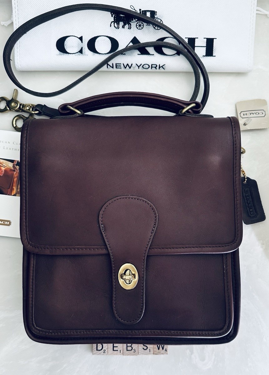 NWT COACH VINTAGE MAHOGANY BROWN STATION BAG 5130 USA | eBay