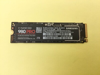 Samsung 980 PRO 2TB PCIE 4.0 x 4 NVMe Gen4 M.2 SSD MZ-V8P2T0 | eBay