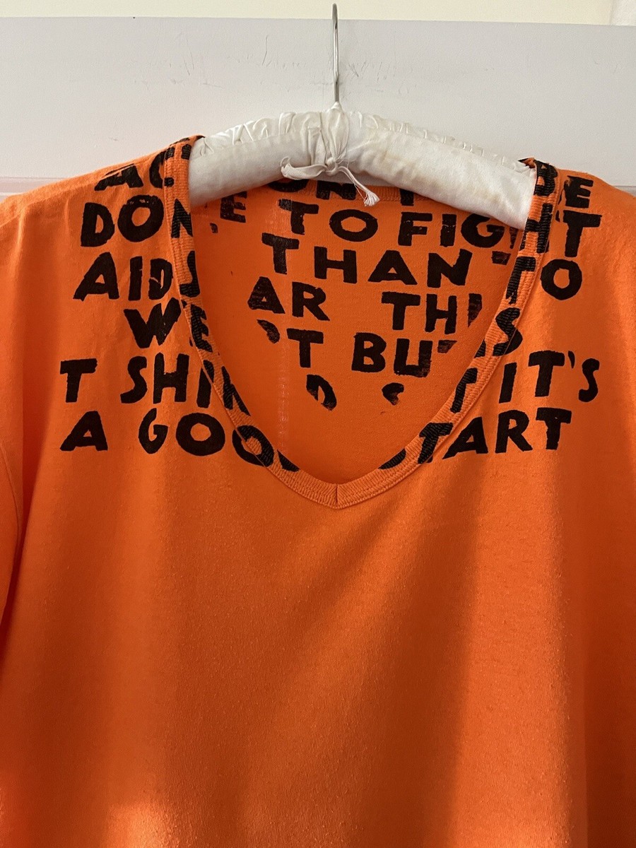Maison Martin Margiela AIDS Awareness T-Shirt Sz.L/Rick Owens/Raf