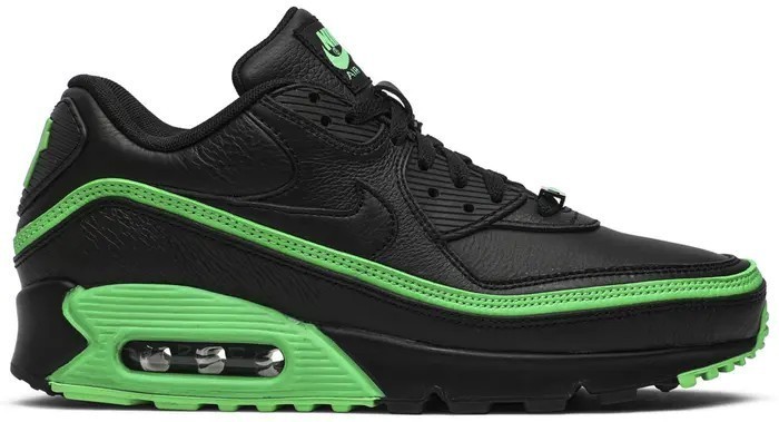 Size 9 - Undefeated x Nike Air Max 90 Black Green Spark for sale
