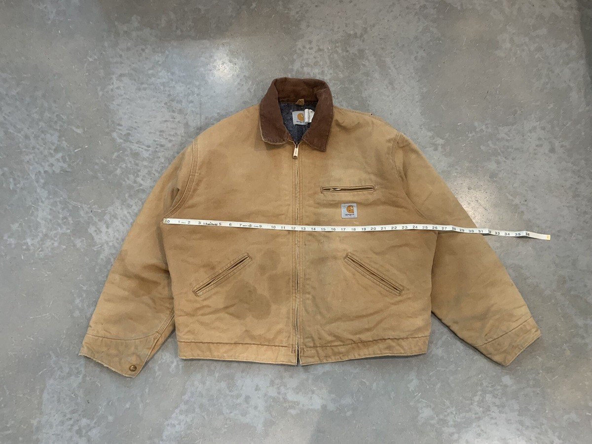 Men's Vintage 90's Union Made Carhartt Faded Tan Detroit Jacket