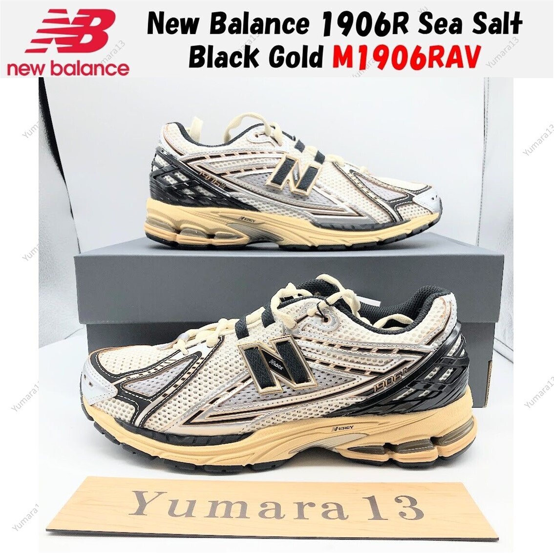 New Balance 1906R Sea Salt Black Gold M1906RAV Men's Size | eBay