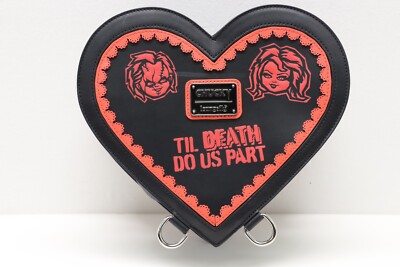 Loungefly Chucky and Tiffany Convertible Heart Mini Backpack