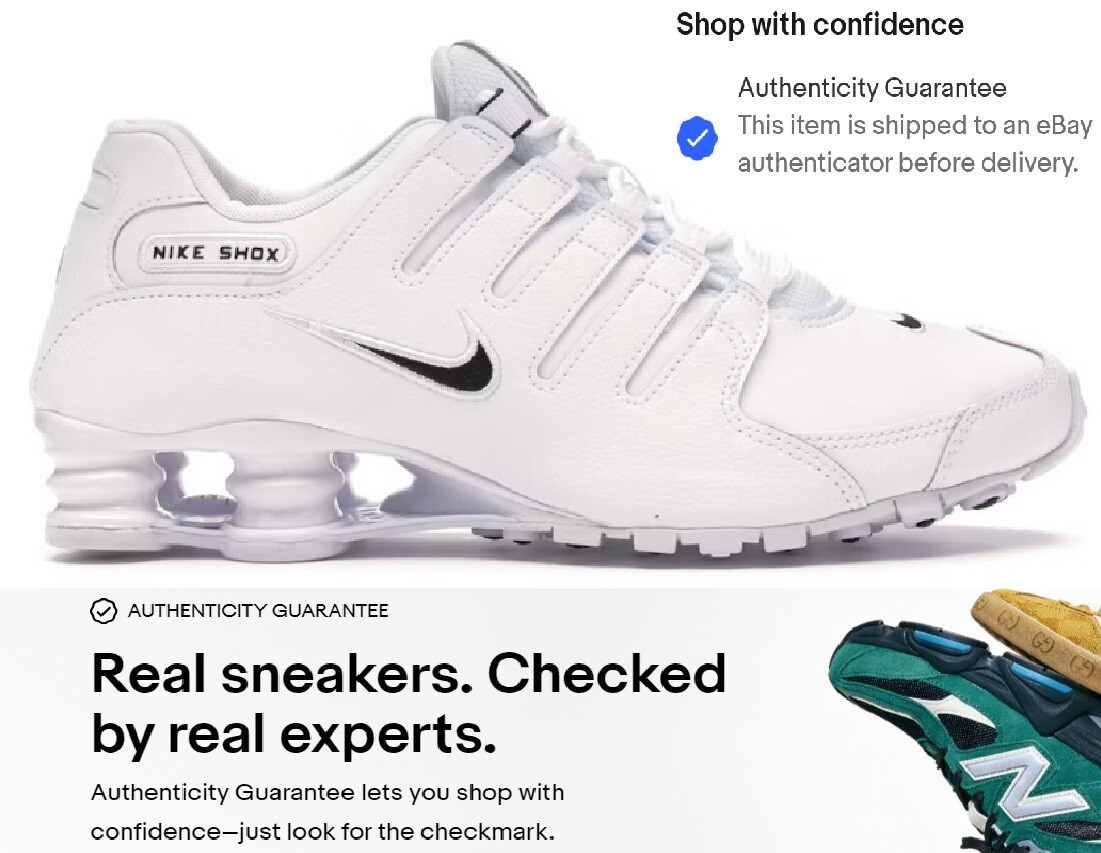 Nike Shox *MENS 9.5* NZ WHITE - NEW | eBay