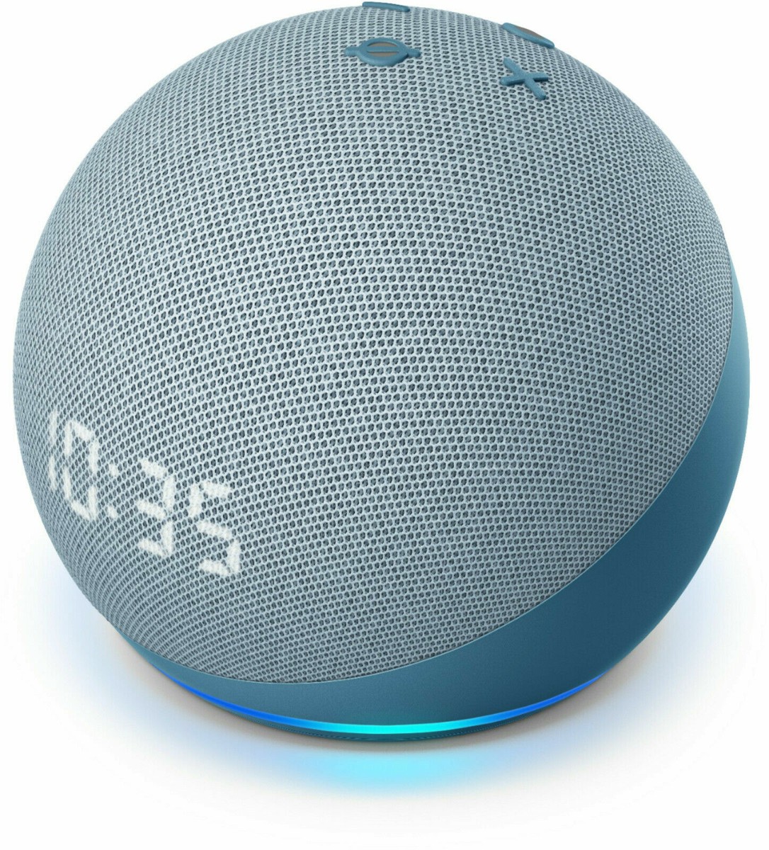 NEW Amazon Echo Dot Alexa Smart Speaker with Clock Blue | eBay