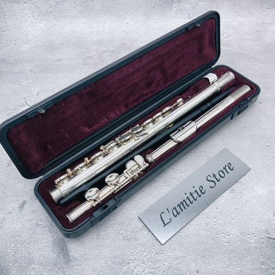 YAMAHA Student Flute YFL-221 Case Nickel Silver Plated Japan