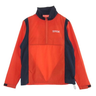 Supreme 13SS Half Zip Windbreaker Jacket Red Size S Mens Outerwear