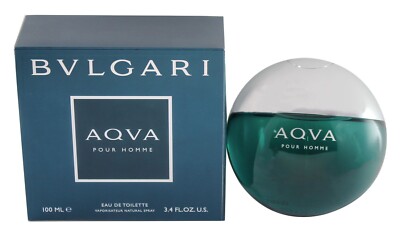 BVLGARI AQVA POUR HOMME 3.4 OZ EAU DE TOILETTE SPRAY NEW MENS