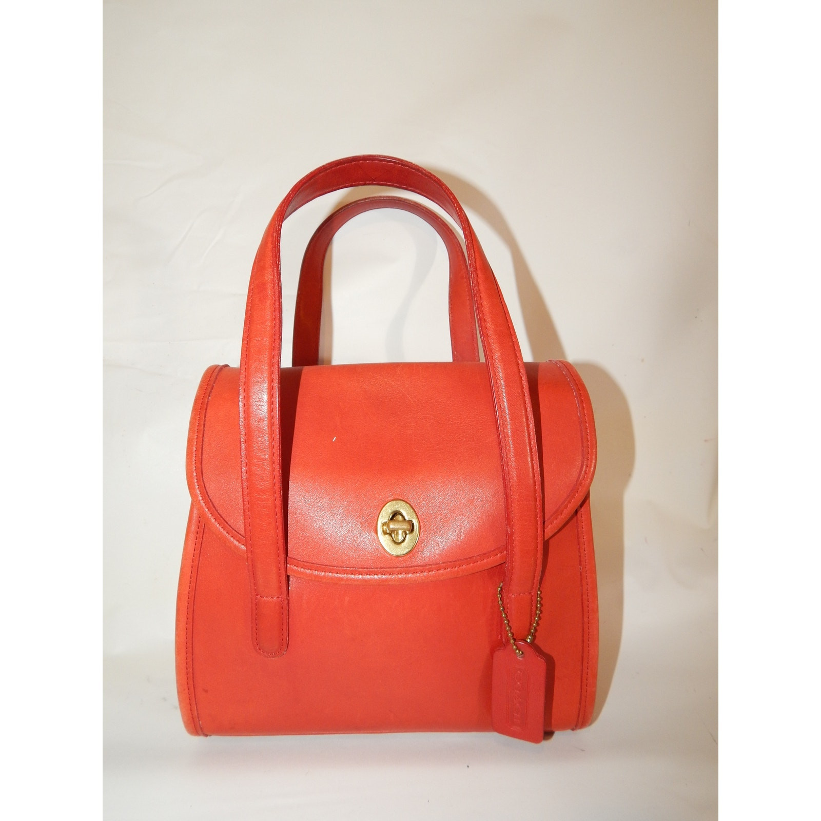 Rare! Vintage 1997 Coach Belmont Satchel Handbag In Red | eBay