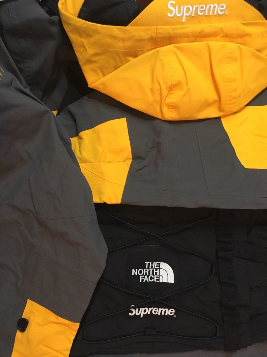 Supreme x The North Face Jacket and VEST Mens XL Yellow RTG Gore