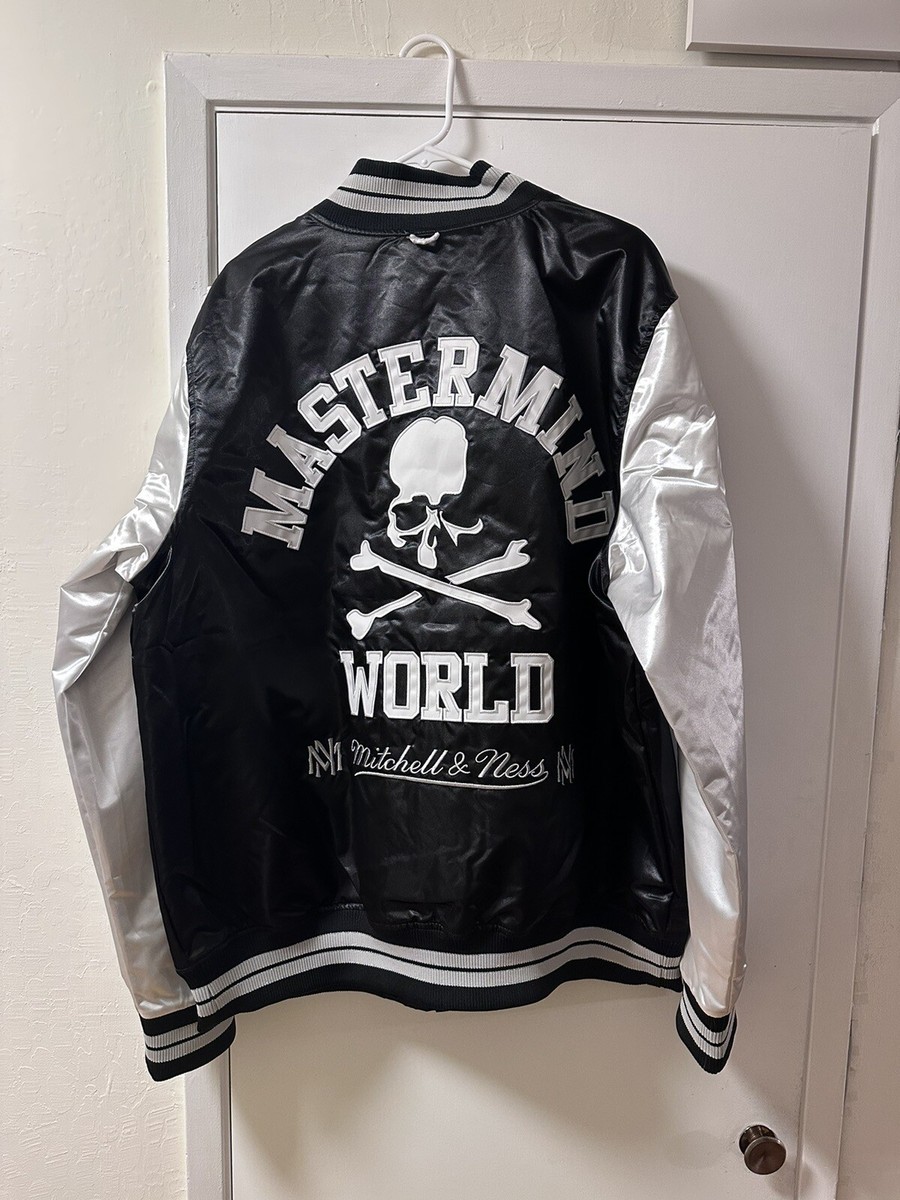 Mastermind World X Mitchell & Ness Lightweight Satin Jacket, size