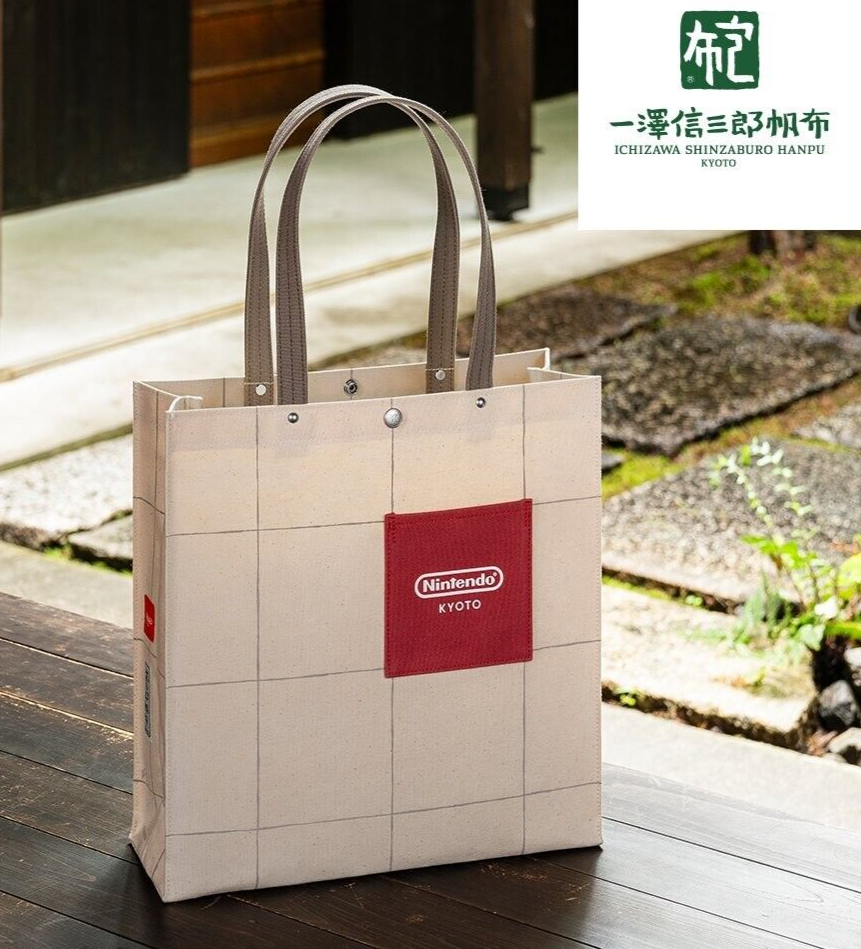 Nintendo Kyoto limited edition Ichizawa Shinzaburo Canvas Tote Bag