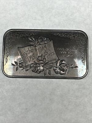 Mother's Day 1973 - 1 oz. .999 Silver Art Bar - by Madison Mint