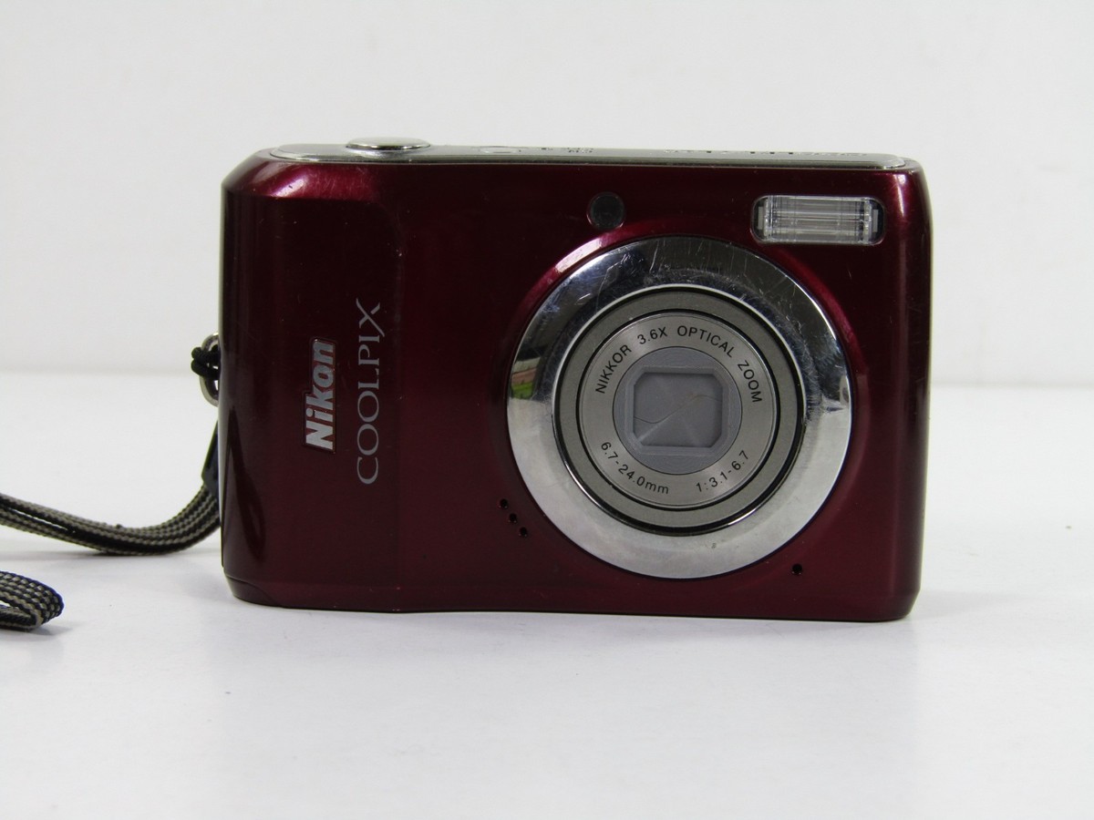 Nikon COOLPIX L20 10.0MP Digital Camera - Deep red | eBay