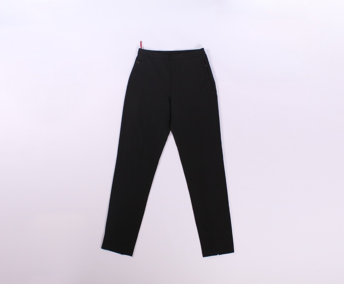 Prada Sport Red Tab Black Trousers Pants Size 40 | eBay