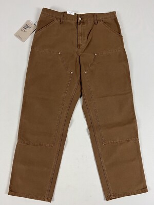 CARHARTT WIP DOUBLE KNEE PANT TAMARIND FADED 36X32 NWT | eBay