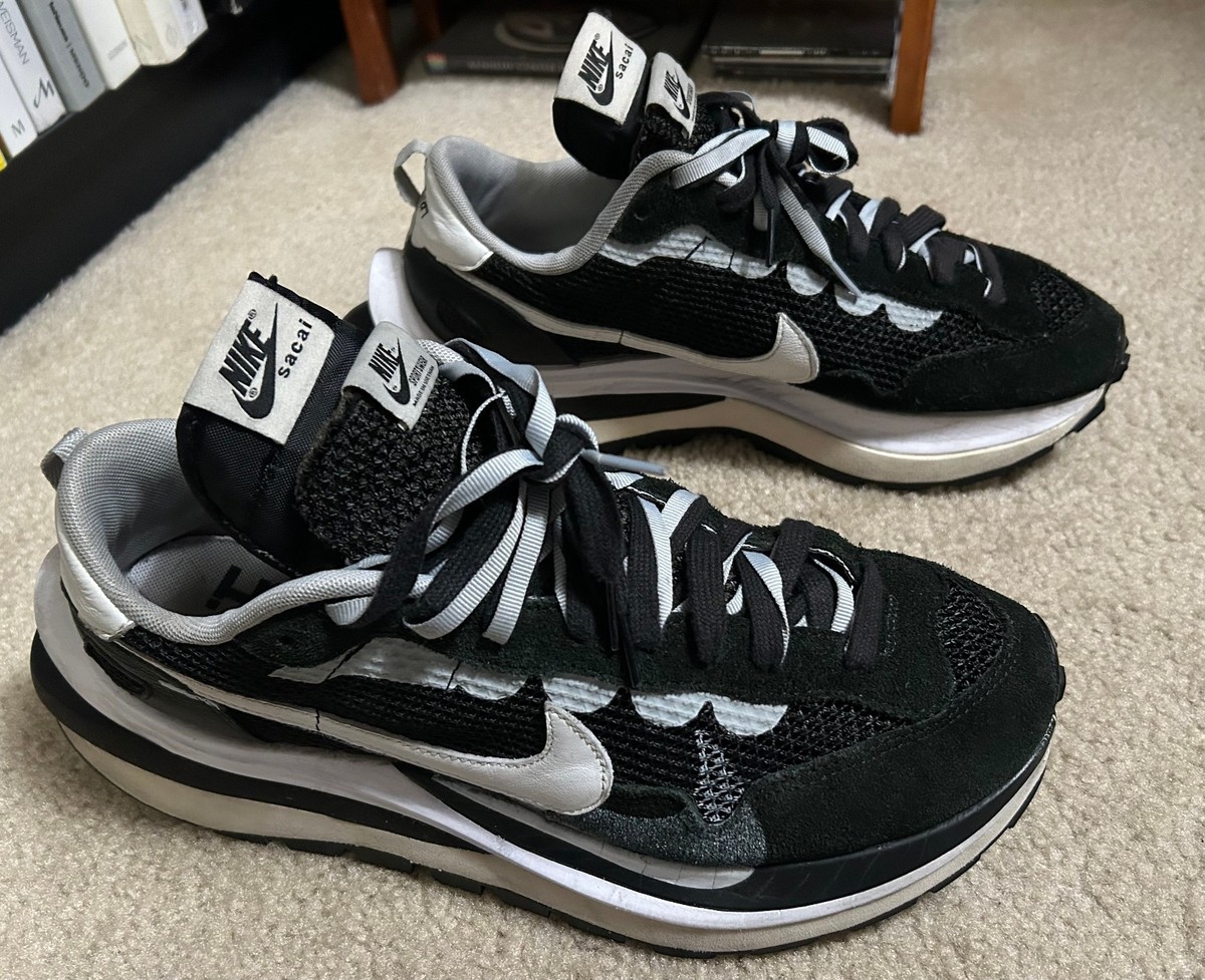 Nike Sacai x VaporWaffle Black White Mens Sneakers Size 11, shoes