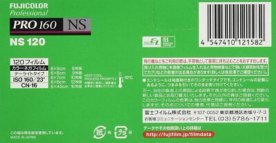 FUJIFILM Color Negative Film (Professional) 160 NS Brownie 12