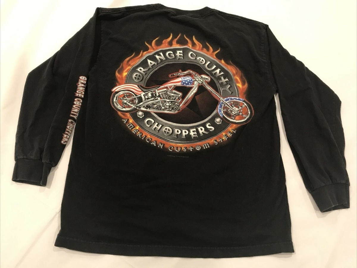 Vintage 2003 Orange County Chopper Longsleeve T-Shirt Large Biker