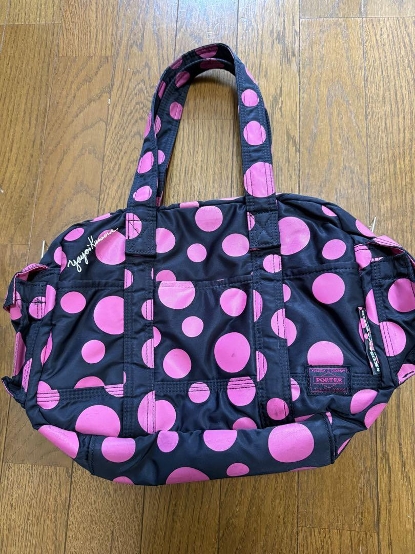 PORTER x-girl Yayoi Kusama collaboration dot Boston bag Pink Dot